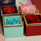 Eternal Rose Box with Custom Engraved Necklace